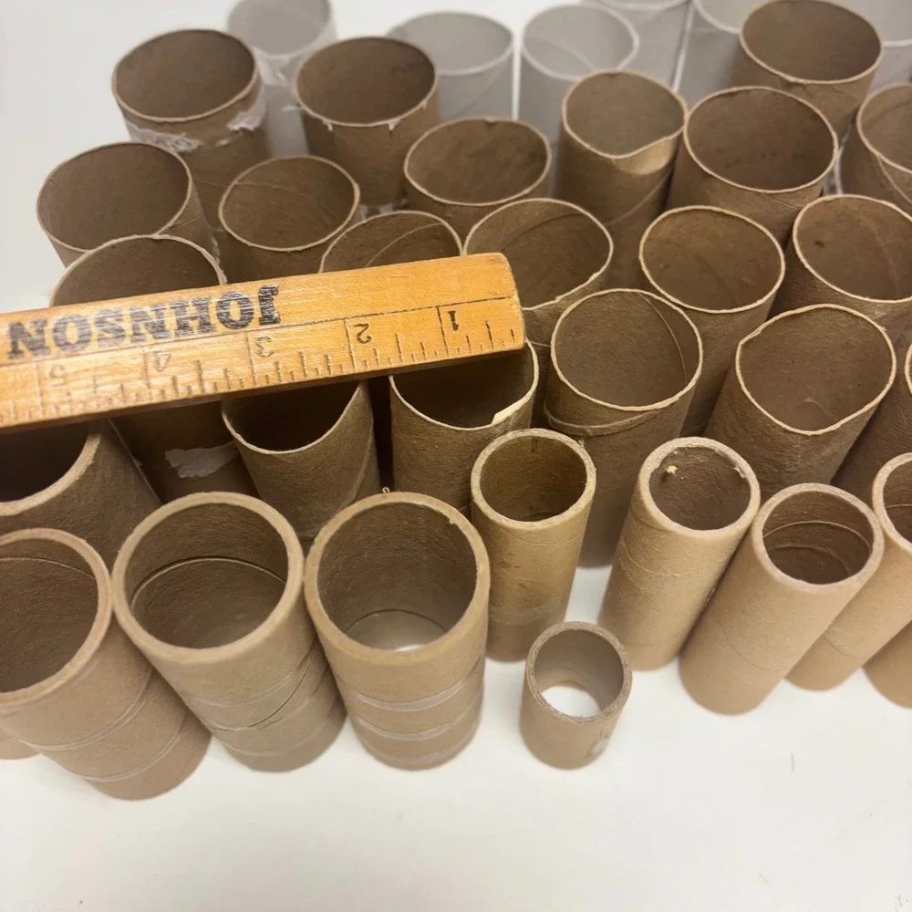 Unbranded Cardboard Tubes Bulk Lot 42 Mixed Brown Grey Craft Supplies DIY Art